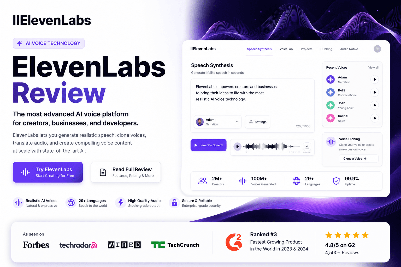 ElevenLabs application screenshot
