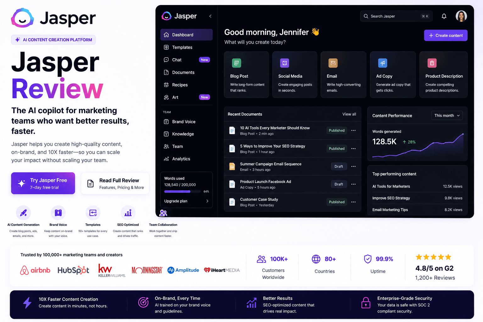 Jasper application screenshot