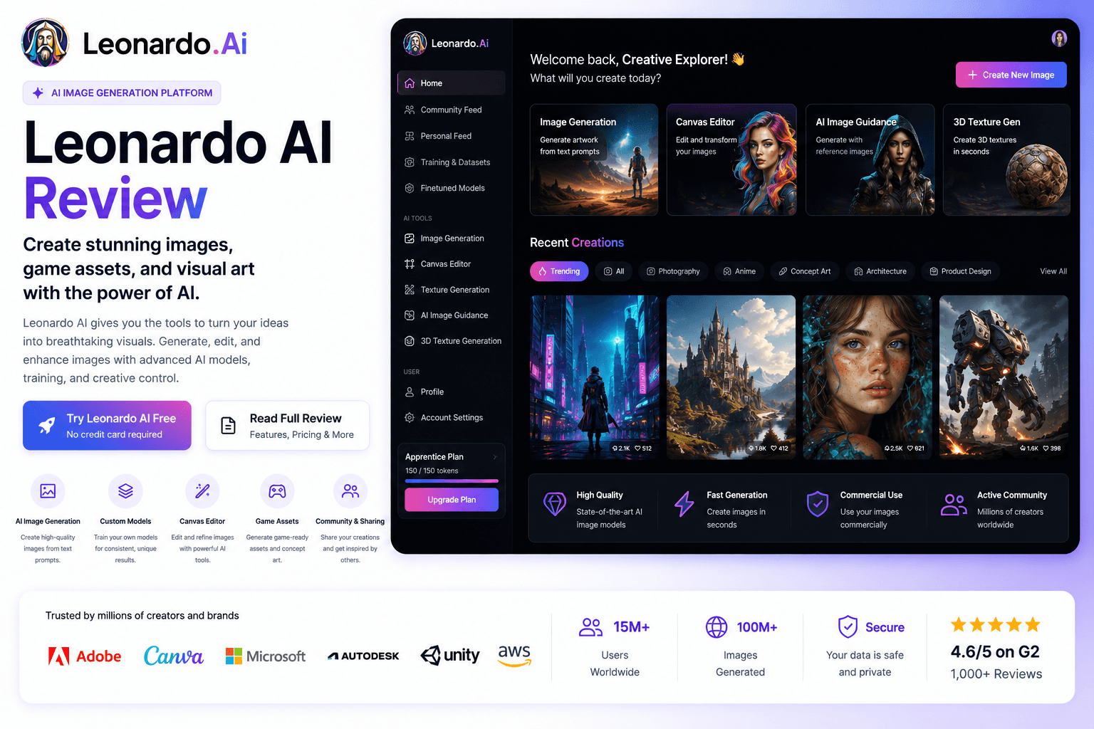 Leonardo AI application screenshot